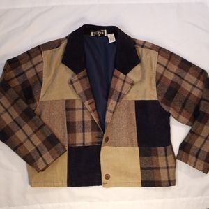 Vintage Ian Zara wool patchwork jacket
